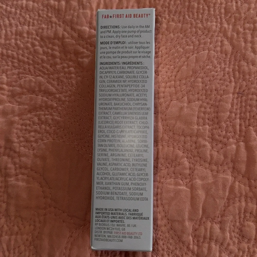 NEW!  First Aid Beauty BOUNCE-BOOSTING SERUM WITH COLLAGEN + PEPTIDES - Picture 2 of 3
